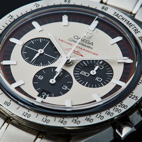 omega speedmaster schumacher 2000|omega speedmaster michael schumacher price.